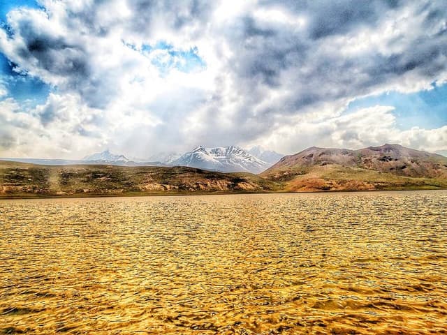 Chandratal lake near the Hampta Pass crossing