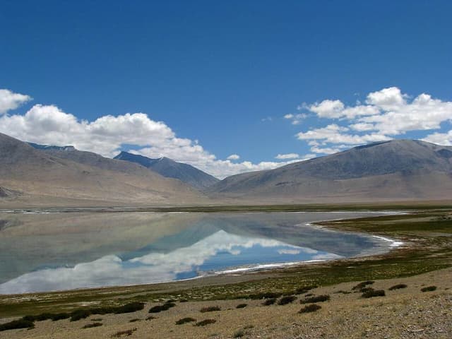 Reflections at Tso Kar, Ladakh